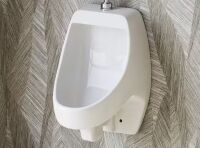 Hanikes 1.0 GPF Urinal with Siphon Jet Flush Action in White