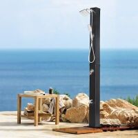 VINGLI 7.2FT 10.6 Gallon Solar Heated Shower with Shower Head Handhold and Foot Tap