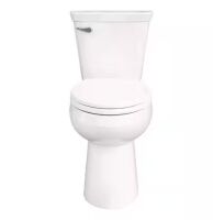 Gerber Viper Select 12 in.Rough-in 2-Piece 0.8 GPF Single Flush Elongated Chair Height Toilet in White Soft Close Seat Included