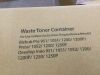 Lot of (4) Black Toner Cartridges & (4) Waste Toner Containers for High Volume Printer - 2