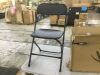 VINGLI 6 Pack Black Plastic Folding Chair - 2