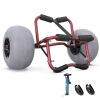 Foldable Kayak Cart Dolly with 12" Beach Wheels