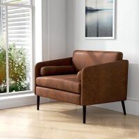 Mid-Century Modern Extra Wide Sofa Chair