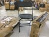 VINGLI 6 Pack Black Plastic Folding Chair - 2