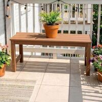40-Inch 2-Person HDPE Plastic Outdoor Bench