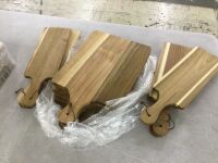 12pcs Acacia Wood Cutting Board Set with Handles