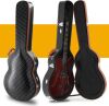 Wooden Hard-Shell 42-Inch Protective Carrying Case for 335-Style Semi-Hollow & Hollowbody Guitar with Lock Latch Padding