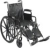 Drive Medical Silver Sport 2 Wheelchair with Various Arms Styles and Front Rigging Options&nbsp;