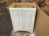 Glacier Bay 25 in. Single Sink White Freestanding Bath Vanity with White Cultured Marble Top - 2