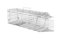24 in. Easy-Set Outdoor Iron Small Animal Folding Cage Trap