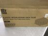Plastic Interlocking Deck Tiles, Pebble Stone, 12" x 12", 60pc - 3