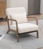 Mid Century Modern Accent Chair with Wood Frame