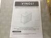 VINGLI Pedestal Sink Bathroom Vanity Cabinet with 2 Doors, 23.6" x 11.8"x 23.6" - 3