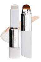ELROEL Blanc Cover Cream Stick V White - Korean Color-Changing Foundation Stick with Volufiline - Medium to Full Coverage Dewy Finish Base Makeup - Dual-Ended with Detachable Brush (200 Fair)