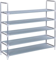 Songmics&nbsp;5 Tier&nbsp;Utility Shoe Rack,&nbsp;Holds 25 Pairs Of Shoes,&nbsp;39.4"&nbsp;x 11.1" x 36.3" - Appears New&nbsp;