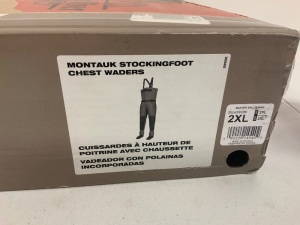 Montauk Stockingfoot Chest Waders, Size 2XL, Appears New, Sold as is