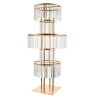 5 Tier 43.3" Tall Crystal Flower Stand Centerpiece