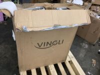 VINGLI 3 Piece White Folding Picnic Table Set with 2 Pack Benches 1 Pack 6-feet Camping Table