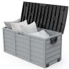 VINGLI 75 Gallon Lockable Plastic Outdoor Storage Box