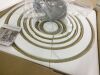 6 -Light Brushed Gold LED Acrylic Aluminum Chandelier - 2