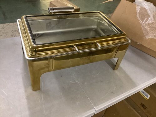 Gold Chafing Dish with Lid