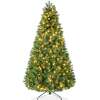 Pre-Lit Artificial Scotch Pine Christmas Tree w/ Metal Stand