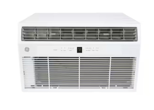 GE 12,000 BTU (DOE) 115-Volt Built in Air Conditioner Cools 550 Sq. Ft. with Remote in White