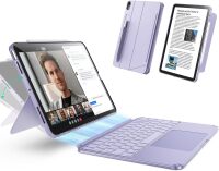 ESR for iPad Air 11 Inch Case with Keyboard M4/M3/M2 (2026/2025/2024) & Air 5th/4th Gen Shift Keyboard Case, Magnetic Detachable Keyboard, Portrait/Landscape Modes, Click-Anywhere Trackpad, Purple
