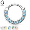 OUFER Septum Rings 16G, Septum Piercing Jewelry, 316L Surgical Steel Silver