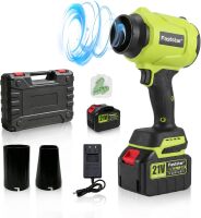 21V 6.0Ah Cordless Leaf Blower, Brushless Handheld Jet Blower, 2000 MPH 800 CFM 1200G Thrust Powerful Electric Air Blower for Car Drying & Yard Cleanup (6000mAH)