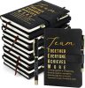 20 Pcs/10 Sets Employee Appreciation Gift Bulk A5 Leather Notebook Inspirational Journal Pen Thank You Gift for Men Women Coworker Teacher Office Back to School