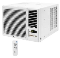 LG 7,600 BTU 115-Volt Window Air Conditioner Unit Cools 330 sq. ft. with Heater, Wi-Fi Enabled and Dehumidifier in White