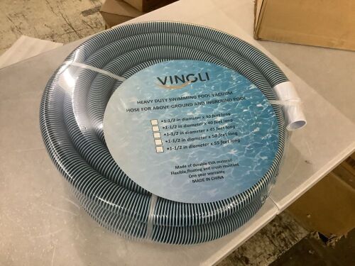VINGLI 1.5" x 55' Pool Vacuum Hose