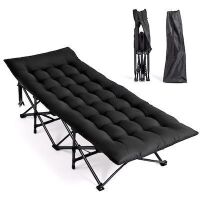 VINGLI 28-in 1200D Layer Oxford Folding Camping Cot Bed with Mattress