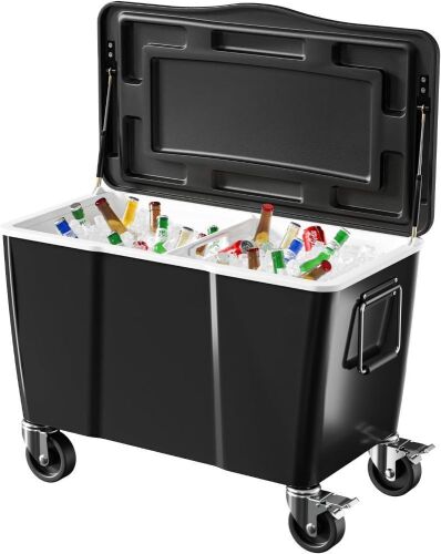 VINGLI 100qt Patio Cooler with Divider