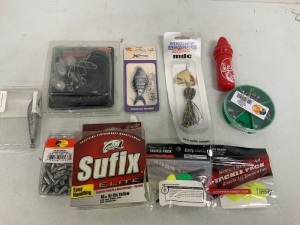 Lot (10) Fishing Accessories, E-Commerce Return, Sold as is
