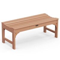VINGLI 46-in W 800 lbs Capacity HDPE All-Weather Patio Bench