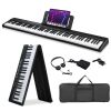 Glarry GPP-106 88 Key Foldable Semi-Weighted Digital Keyboard Black