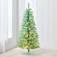 Pre-lit Colorful Mini Spruce Christmas Tree w/ LED Lights - 4ft