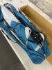VINGLI 7.5ft Pop Up 2-Room Shower Tent with Mesh Floor and Carrying Bag Blue - 3