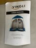 VINGLI 7.5ft Pop Up 2-Room Shower Tent with Mesh Floor and Carrying Bag Blue - 4