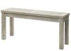 40-Inch Solid Wood Backless Outdoor Bench