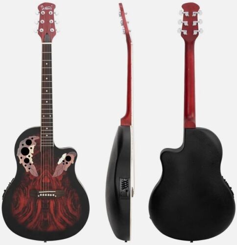 41" Full-Size Spruce Cutaway Acoustic-Electric Guitar EQ With Bag