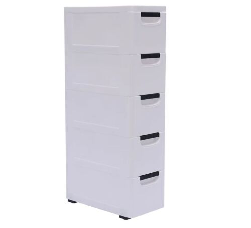 Plastic Storage Cabinet with 5 Drawers