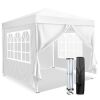 10x10 FT Pop Up Canopy Tent with 4 Sidewalls