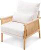 VINGLI Boho Braid Accent Armchair
