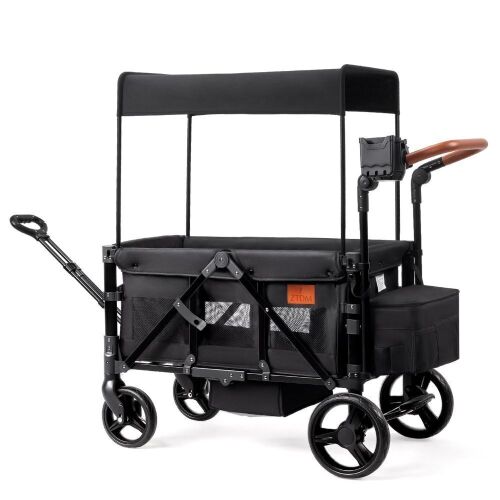 ZTDM 2 Seat Stroller Wagon Foldable Stroller with Footwell