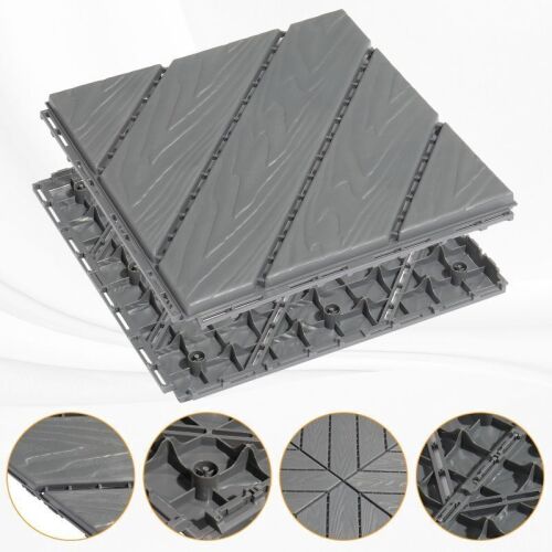 Interlocking Deck Tiles 11.8"x11.8", 27 pc