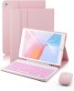 TUNKARMOR for iPad, Keyboard with Mouse, Pink