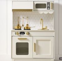 Pretend Play Cottage Kitchen, Cream